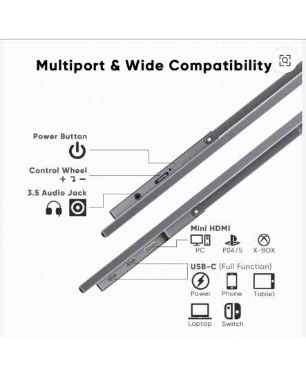15.6 Inch Touchscreen FHD LCD Display Dual Extender Screen Portable Monitor Laptop