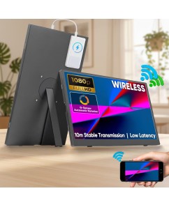 15.6 Inch Wireless Monitor Portable FHD 1080P IPS HDR Built-in Speaker OEM ODM Service