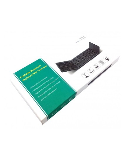 B033 Ultra-Link Rechargeable Foldable 64 Keys Bluetooth Wireless Keyboard with Touchpad