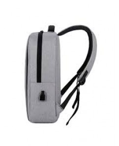 Backpack Laptop School Bag with USB Charging Port 3.0 - Grey