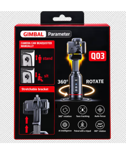 Gimbal Parameter 360degree Smart Auto Face Tripod